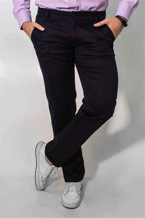 calça masculina slim preta